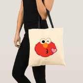 Elmo gezicht stuurt een kus tote bag (Voorkant (product))