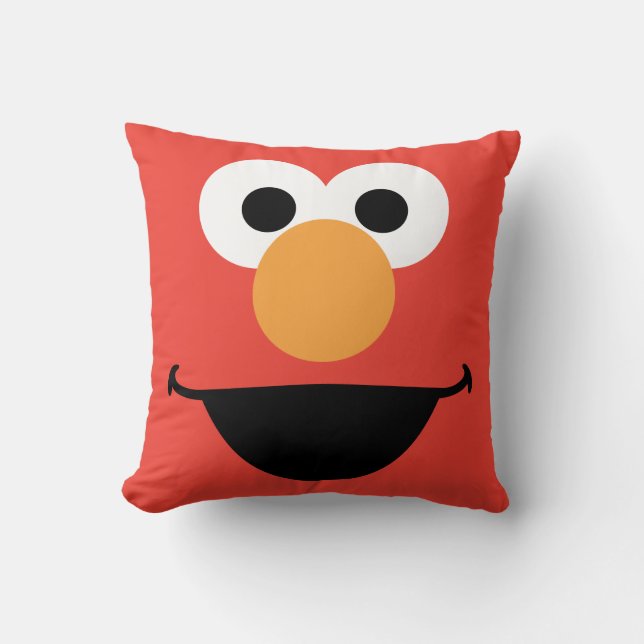 Elmo Gezichts Kunst Kussen (Voorkant)