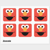Elmo Gezichts Kunst Vierkante Sticker (Vel)