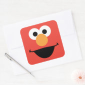 Elmo Gezichts Kunst Vierkante Sticker (Envelop)