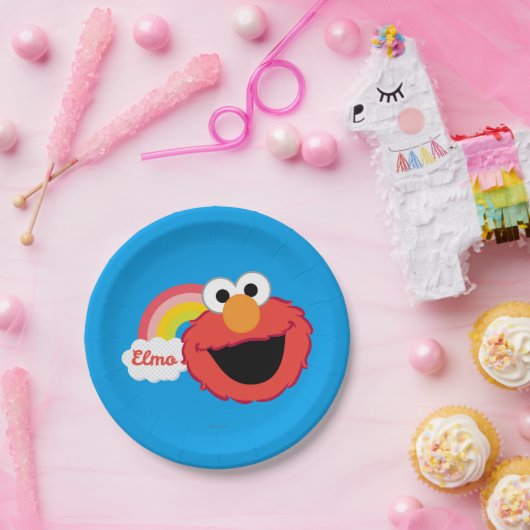 Elmo Girl Papieren Bordje (Feest)