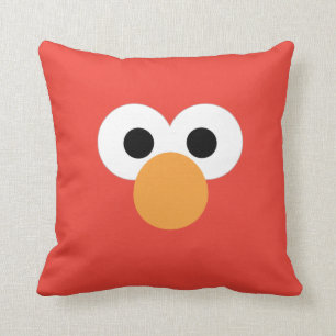 Elmo Groot Gezicht Kussen