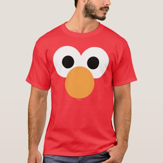 Elmo Groot Gezicht T-shirt (Voorkant)