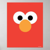 Elmo Grote Gezicht Poster (Voorkant)