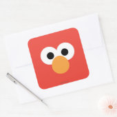 Elmo Grote Gezicht Vierkante Sticker (Envelop)