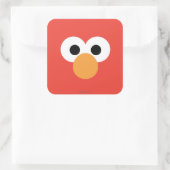 Elmo Grote Gezicht Vierkante Sticker (Tas)