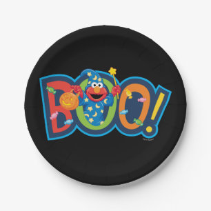Elmo   Halloween Boo! Papieren Bordje