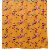 Elmo | Halloween Boo Pattern Douchegordijn (Voorkant)
