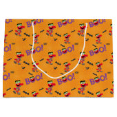 Elmo | Halloween Boo Pattern Groot Cadeauzakje (Voorkant)