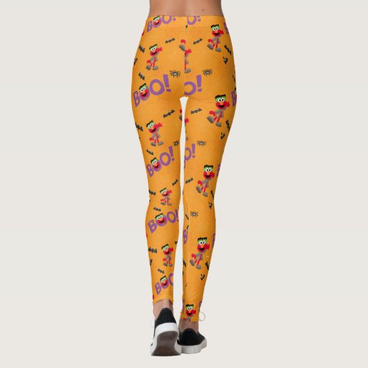 Elmo | Halloween Boo Pattern Leggings (Achterkant)