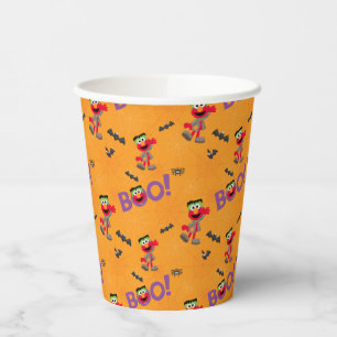 Elmo Halloween Boo Pattern Papieren Bekers