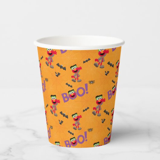 Elmo | Halloween Boo Pattern Papieren Bekers (Voorkant)