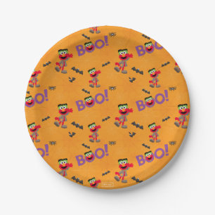 Elmo Halloween Boo Pattern Papieren Bordje