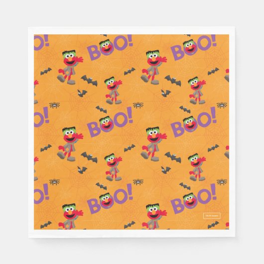 Elmo | Halloween Boo Pattern Servet (Voorkant)