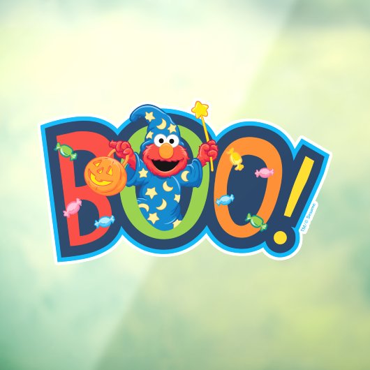Elmo | Halloween Boo! Raamsticker (Vel 3)
