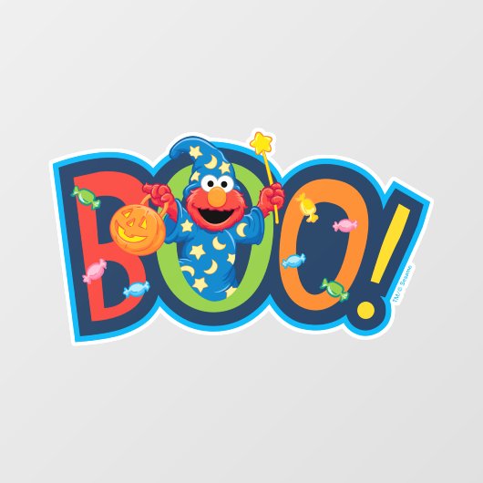 Elmo | Halloween Boo! Raamsticker (Vel)