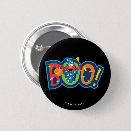 Elmo | Halloween Boo! Ronde Button 5,7 Cm (Voorkant /achterkant)