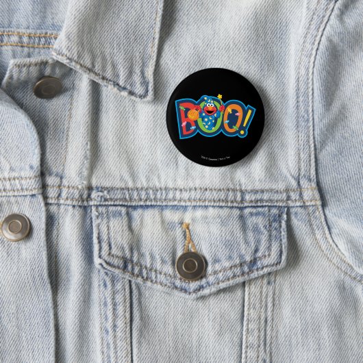 Elmo | Halloween Boo! Ronde Button 5,7 Cm (In situ)