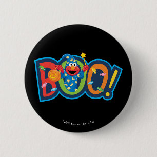 Elmo Halloween Boo! Ronde Button 5,7 Cm