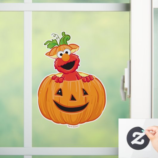 Elmo | Halloween Jack-O-Lantern Raamsticker (Huis)