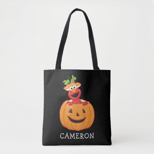 Elmo | Halloween Jack-O-Lantern Tote Bag (Voorkant)