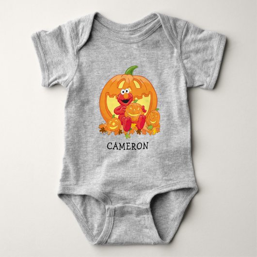 Elmo | Halloween Pompoenen Romper (Voorkant)