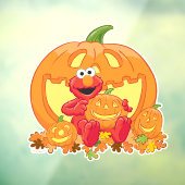 Elmo | Halloween Pumpkins Raamsticker (Vel 3)