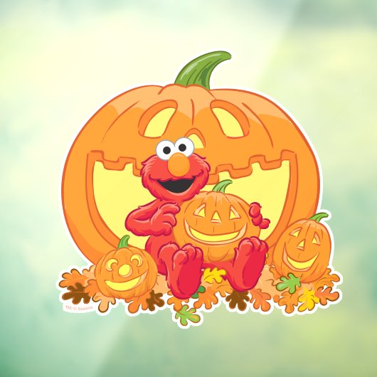 Elmo | Halloween Pumpkins Raamsticker (Vel 3)