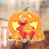 Elmo | Halloween Pumpkins Raamsticker (Vel 2)