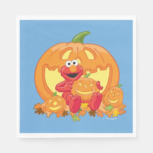 Elmo | Halloween Pumpkins Servet (Voorkant)