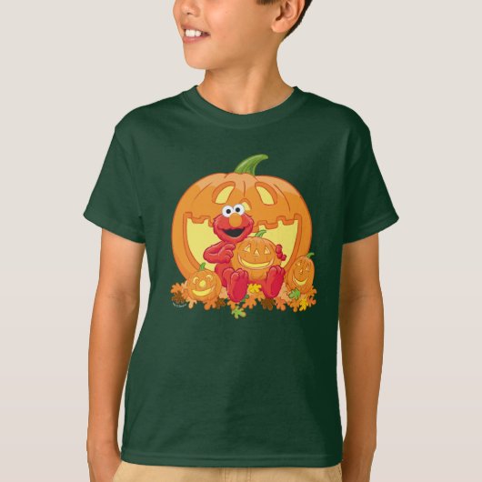 Elmo | Halloween Pumpkins T-shirt (Voorkant)
