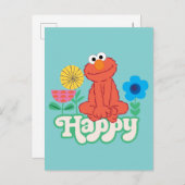 Elmo Happy! Briefkaart (Voorkant / Achterkant)
