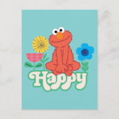 Elmo Happy! Briefkaart (Voorkant)