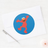 Elmo Happy Dancing Ronde Sticker (Envelop)