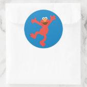 Elmo Happy Dancing Ronde Sticker (Tas)