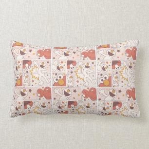 Elmo   Happy Little Monster Comic Pattern Kussen