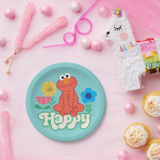 Elmo Happy! Papieren Bordje (Feest)