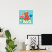 Elmo Happy! Poster (Thuiskantoor)
