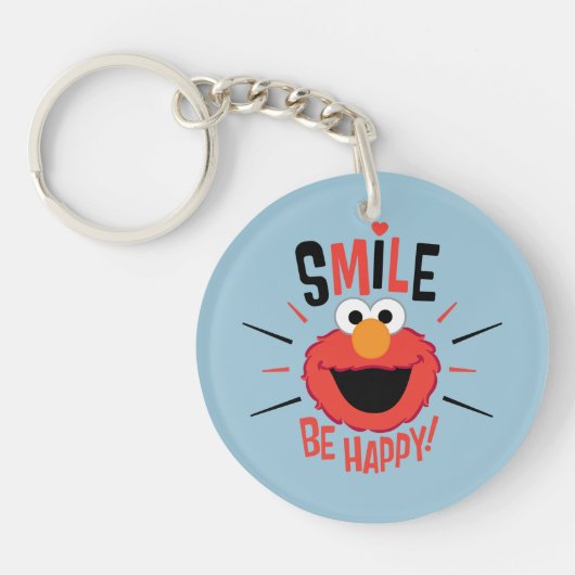 Elmo Happy Smile Sleutelhanger (Voorkant)