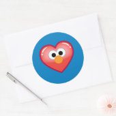 Elmo Heart Ronde Sticker (Envelop)