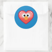 Elmo Heart Ronde Sticker (Tas)