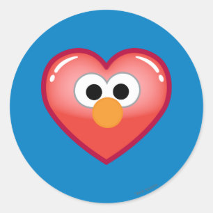 Elmo Heart Ronde Sticker