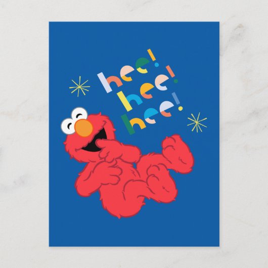 Elmo Hee. Hij. Hij. Briefkaart (Voorkant)