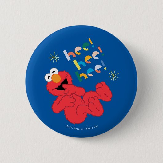 Elmo Hee. Hij. Hij. Ronde Button 5,7 Cm (Voorkant)