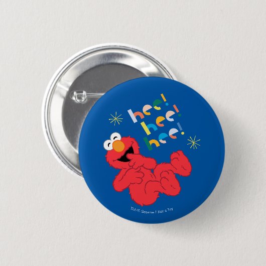 Elmo Hee. Hij. Hij. Ronde Button 5,7 Cm (Voorkant /achterkant)
