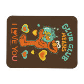 Elmo Holding zijn Pet Goldfish Magneet (Horizontaal)
