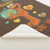 Elmo Holding zijn Pet Goldfish Sherpa Deken (3/4)