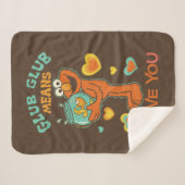 Elmo Holding zijn Pet Goldfish Sherpa Deken (Voorkant (horizontaal))
