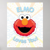 Elmo houdt van je poster (Voorkant)