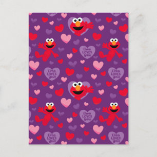 Elmo houdt van je Valentijnsdag Briefkaart